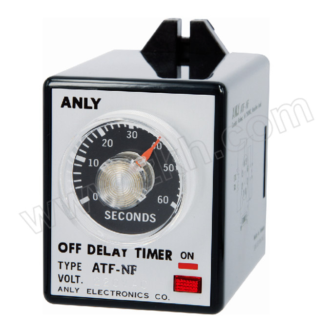 ANLY/安良 断电延迟继电器 ATF-NF AC220V 时间范围0~60min 1台