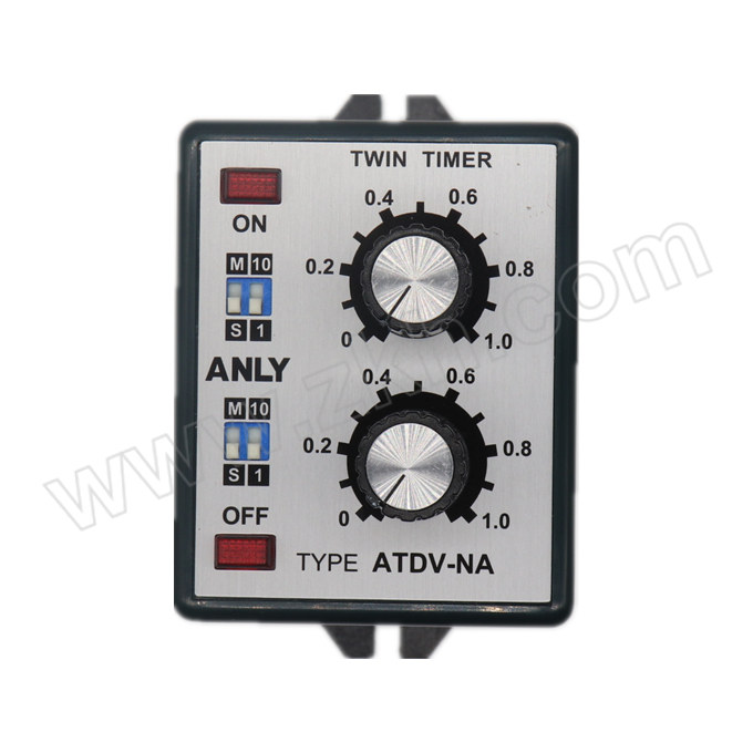 ANLY/安良 双调型限时继电器 ATDV-NA AC110V/220V 时间范围1s/10s/1min/10min 1台
