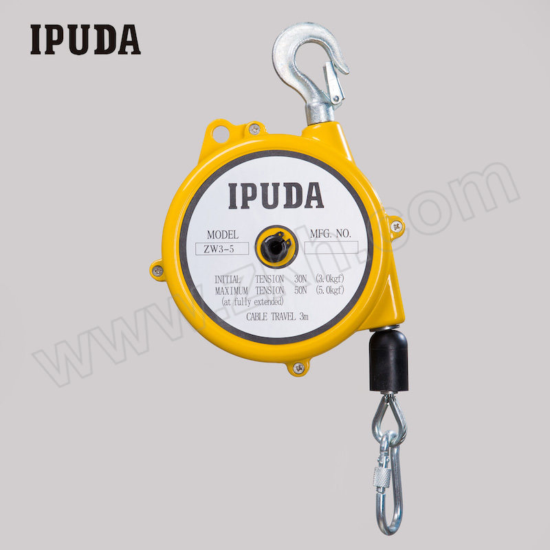 IPUDA/艾普达 自锁式弹簧平衡器 ZW3-5 工作额定载荷3~5kg 可拉伸长长度3m 1台