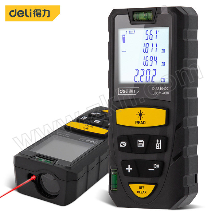 DELI/得力 40m语音充电激光测距仪 DL331040C 不支持第三方检测 1台