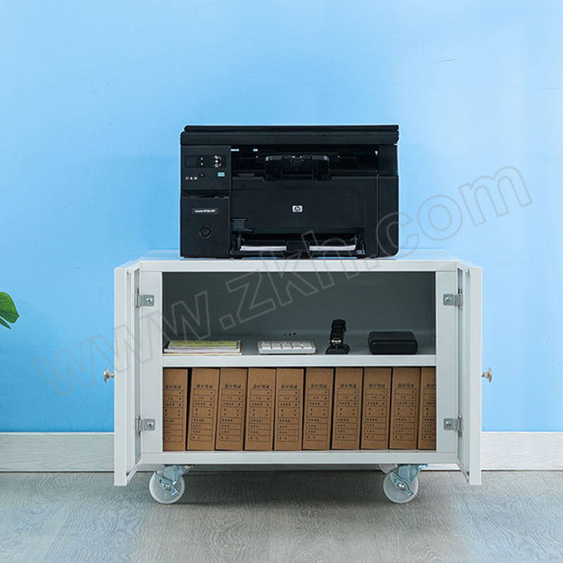 ERMAI/尔迈 450mm高办公室打印机柜 EM-DYJG-02 尺寸600×600×450mm 白色 1台
