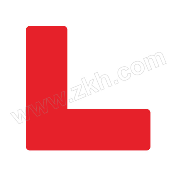 GOSIM/国新 L形定位贴 L-02 15×15×5cm PVC背胶 红色 1个