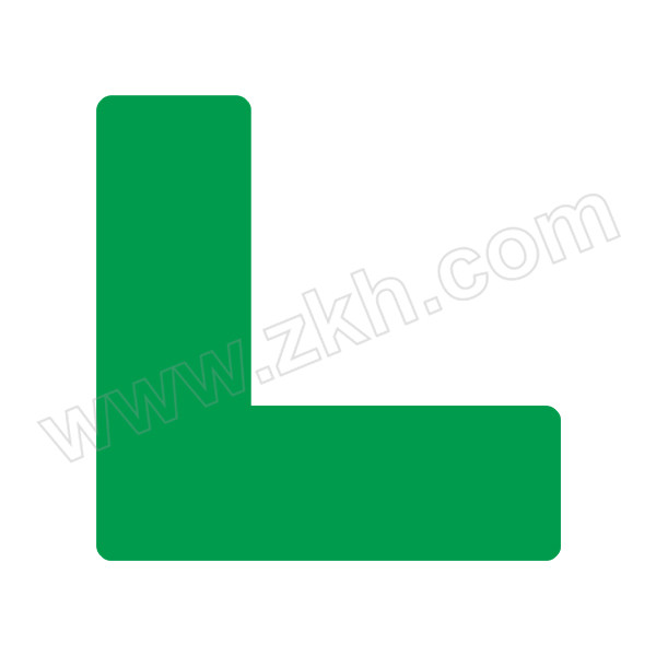 GOSIM/国新 L形定位贴 L-05 15×15×5cm PVC背胶 绿色 1个