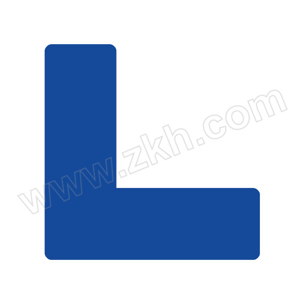 GOSIM/国新 L形定位贴 L-a04 15×15×5cm PVC背胶 裱磨砂膜 蓝色 1个