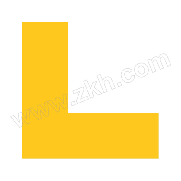 GOSIM/国新 L形定位贴 L-B03 10×10×5cm PVC背胶 黄色 1个