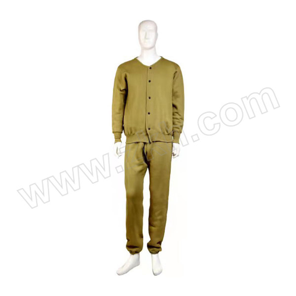 YINLAI/银莱 绒衣裤 草绿色 特号(180~185) 80%棉+20%涤棉 1套