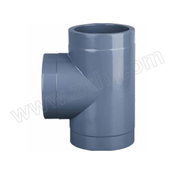 KXPV/凯鑫 CPVC三通 DN150 1.6MPa 化工配件 浅灰色 1个