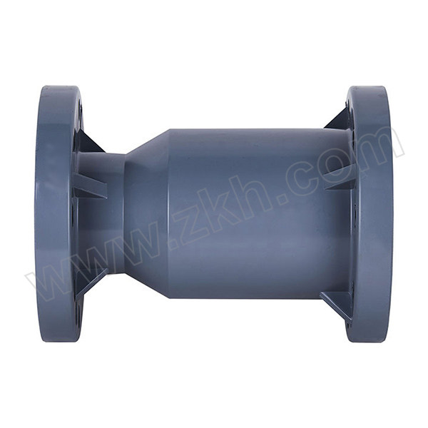 KXPV/凯鑫 CPVC止回阀立球芯式 H11F-10U-DN125 浅灰色 化工配件 1个