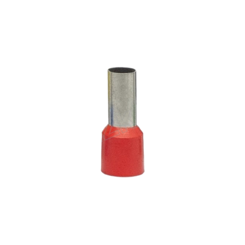 EYVJOYIN/尹佳 冷压管型预绝缘接线端子 E1012 适用线径1mm² 紫铜 红色 1000个 1包