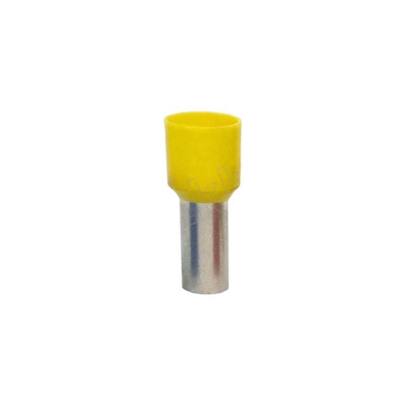 EYVJOYIN/尹佳 冷压管型预绝缘接线端子 E4018 适用线径4mm² 紫铜 黄色 1000个 1包