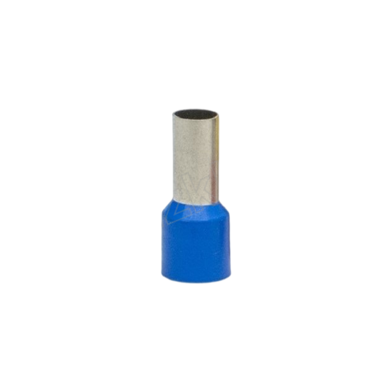 EYVJOYIN/尹佳 冷压管型预绝缘接线端子 E2510 适用线径2.5mm² 紫铜 蓝色 1000个 1包