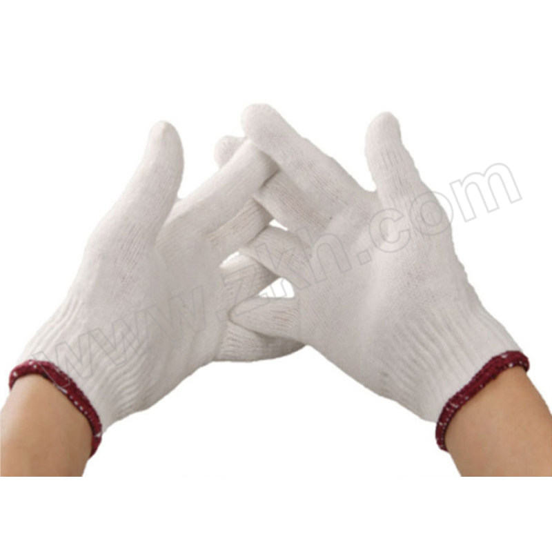 ZYE/者也 加厚耐磨粗线棉纱线手套 ZKH161 白色 约700g 12双 1打