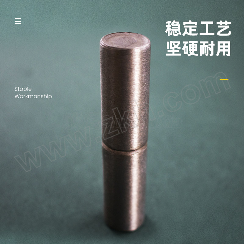 ZONAI/中耐 焊接门轴圆柱承重旋转轴 18×80 1个