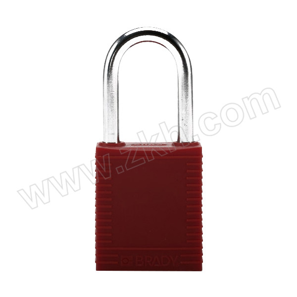 BRADY/贝迪 塑料挂锁(硬质钢锁梁) 99552(Y573144) 红色 异心 1把
