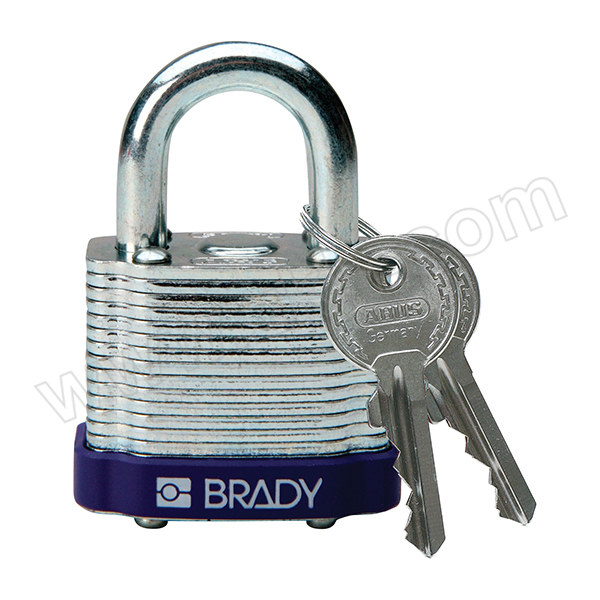 BRADY/贝迪 钢制挂锁 104920(Y476128) 紫色 异心 1把