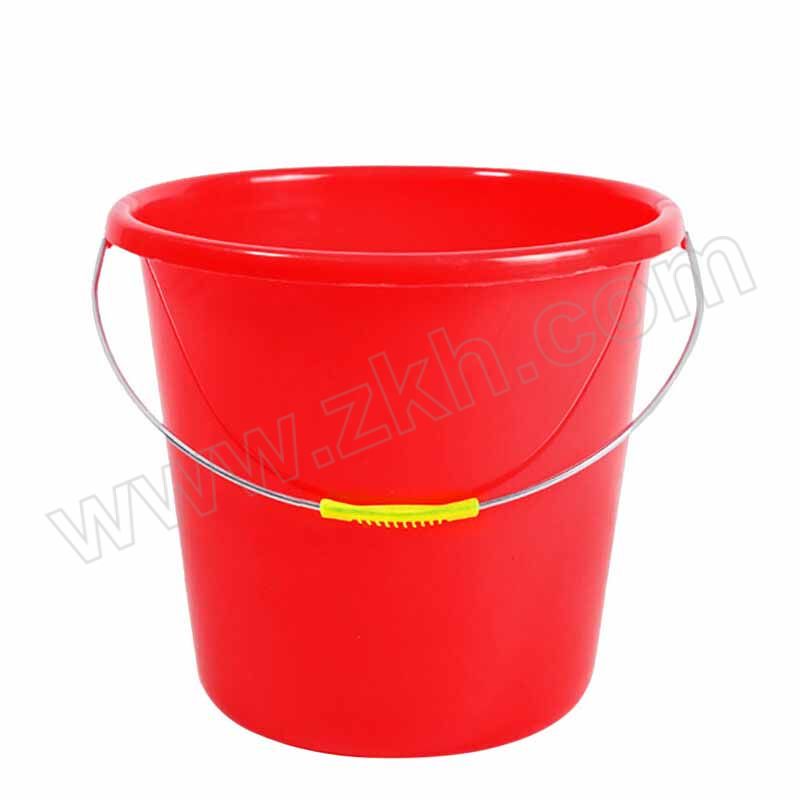 JUCHENGYUN/巨成云 手提塑料水桶 12L 红色 加厚 1个