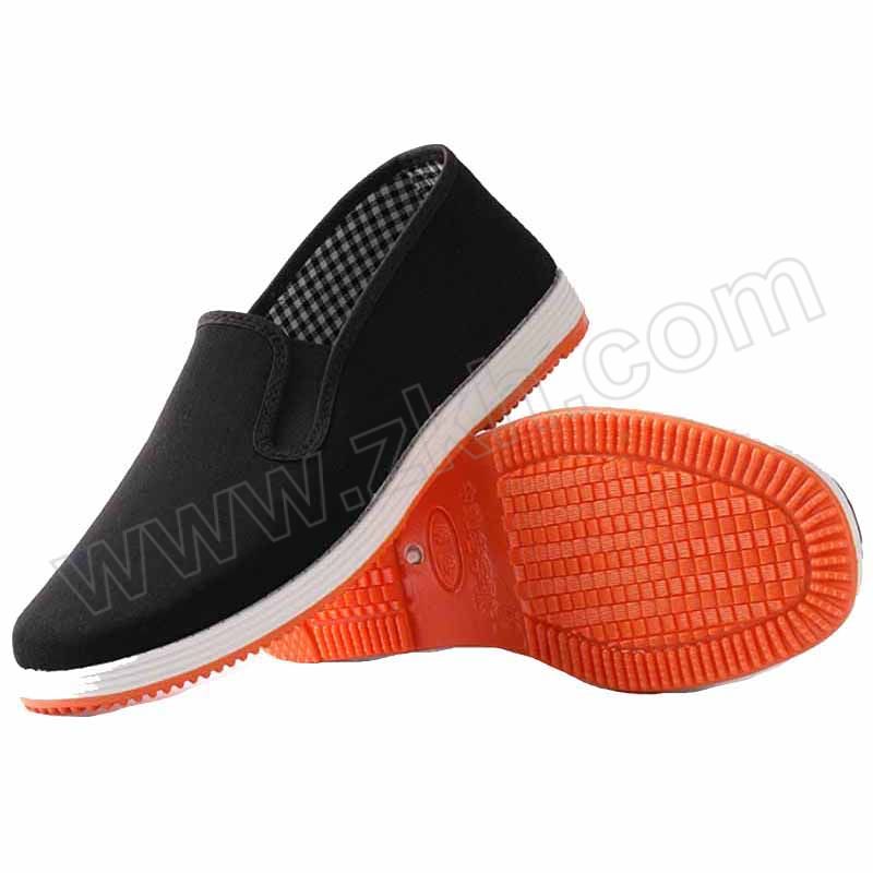 GONGPINXING/工品星 老北京一脚蹬布鞋 GPX-BX 42码 黑色 加厚橡胶底 1双