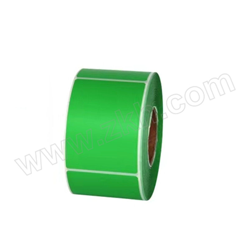 SZLDBZ/苏州零点包装 铜版纸标签 绿色 艾利5200 85×100mm 管芯内径40mm 500张 1卷