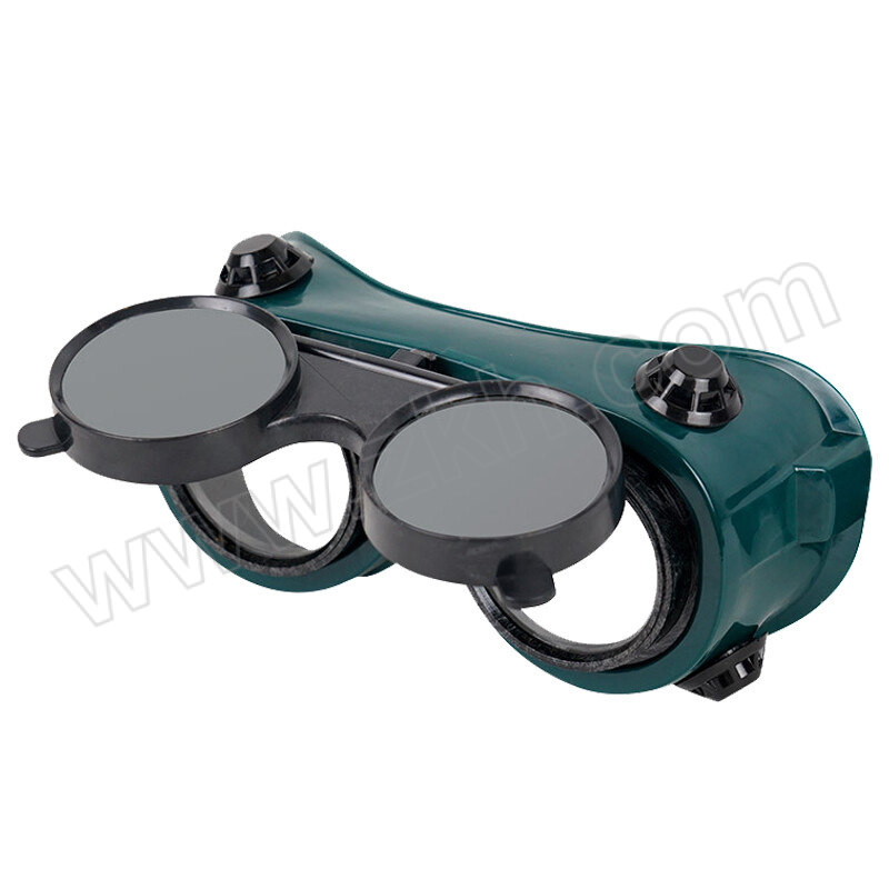 HYSTIC/海斯迪克 HKqy-45系列双翻电焊眼镜 圆孔 PC 黑白色玻璃镜片 1个
