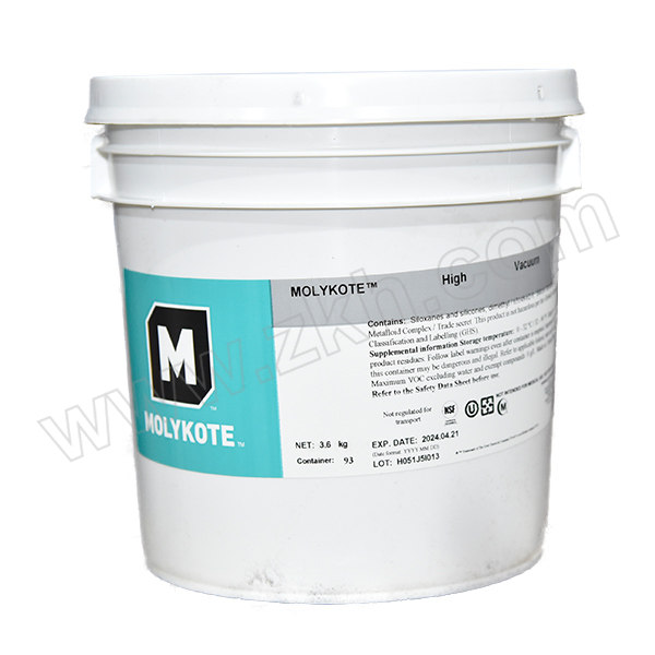 MOLYKOTE/摩力克 高真空硅脂 HVG 白灰半透明色 3.6kg 1桶