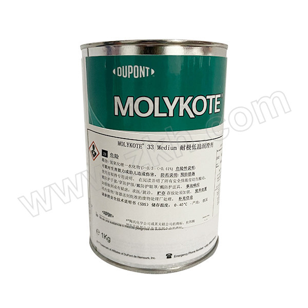 MOLYKOTE/摩力克 极低温硅脂轴承润滑剂 33M 米白色 1kg 1罐