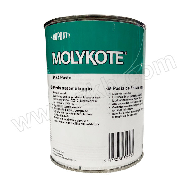 MOLYKOTE/摩力克 非金属型螺纹油膏 P74 灰黑色 1kg 1罐