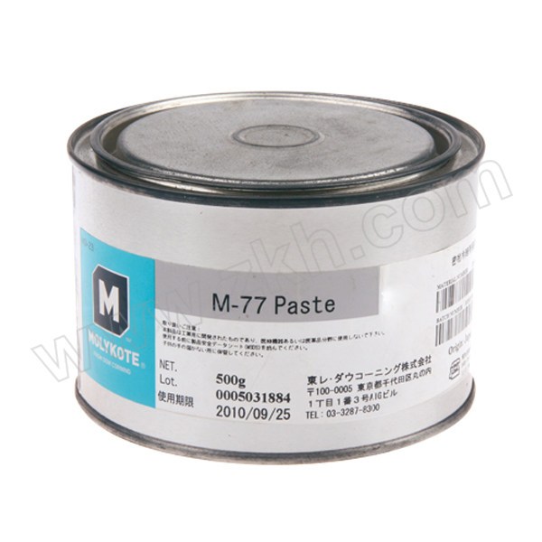 MOLYKOTE/摩力克 硅基耐水型装配油膏 M77 黑灰色 500g 1罐