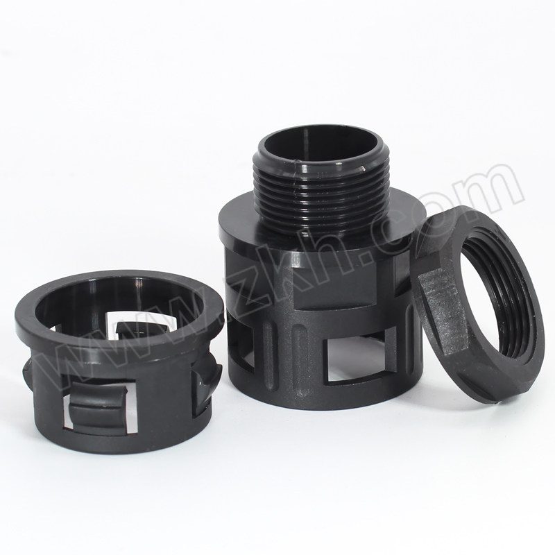 HYSKM/云上科贸 波纹管接头 AD34.5-M40×1.5 黑色 20只 1包