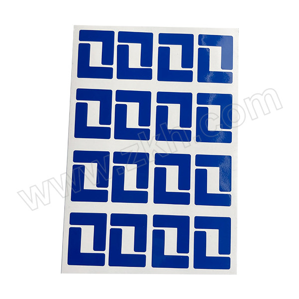 GOSIM/国新 L形定位贴 DWT-04 蓝色 3×3×1cm PVC背胶(GOSIM) 32个 1张
