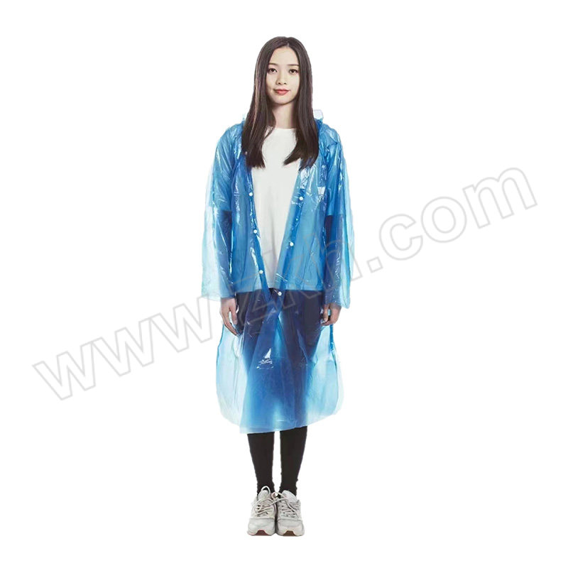 QINGSONG/青松 一次性雨衣 1538 均码 蓝色 1个