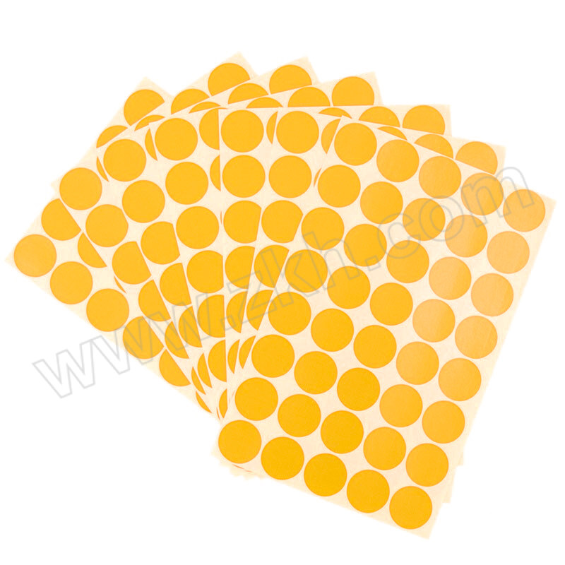 ICEY/冰禹 彩色圆点标签贴 BYcc-13系列 25mm黄色 40个×15张 1包
