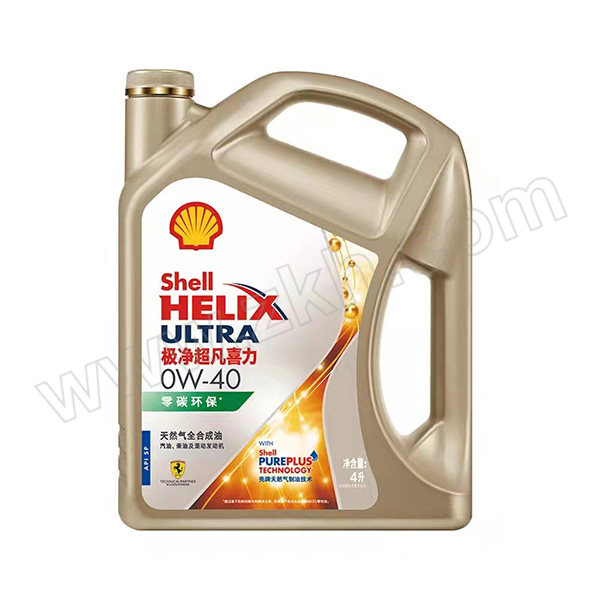 SHELL/壳牌 合成汽油机油 HELIX-UL-0W40 4L×4瓶 1箱