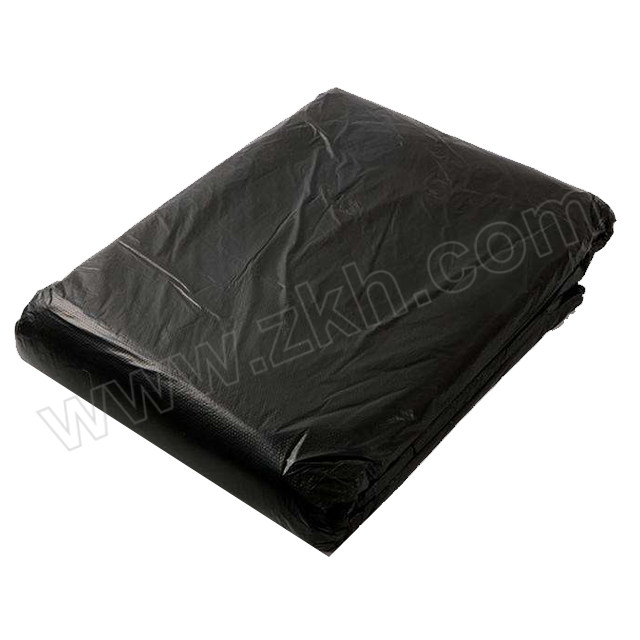 HUIBAILI/汇百利 黑色平口商用物业垃圾袋 HT3242 80×100cm 50只 增厚(厚度3丝) 1包