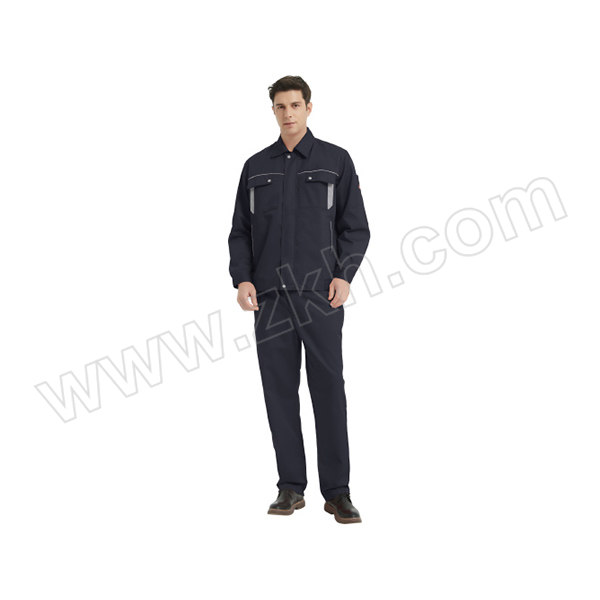 BAIYI/佰益 防静电服套装 BY-DF-5010 2XL 藏青色 35%棉+65%涤 1套