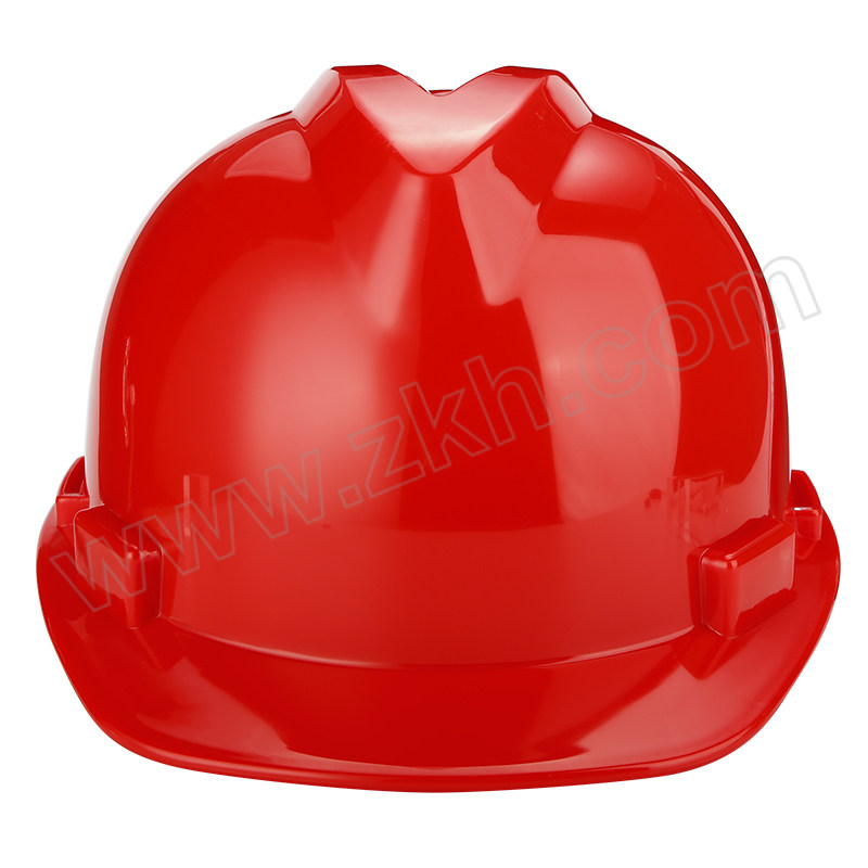 ZHUOYUAN/卓远 国标新款V型PP安全帽 ZY-18 红色 一指键帽衬 针织吸汗带 一字型下颌带 1顶