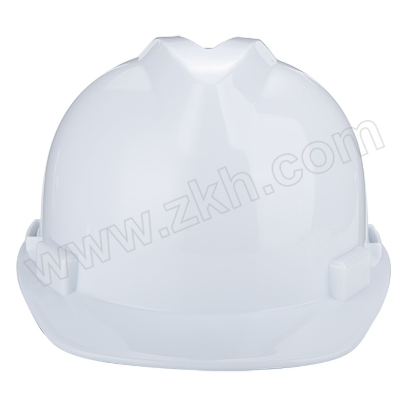 ZHUOYUAN/卓远 国标新款V型PP安全帽(旋钮) ZY-18 白色 旋钮帽衬 针织吸汗带 一字型下颌带 1顶