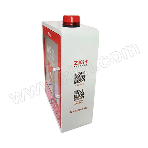 ZKH/震坤行 壁挂式AED存储柜 ZYJ-CCG01 35×45×15cm(±10mm) 材质碳钢 厚1mm 空箱 1个