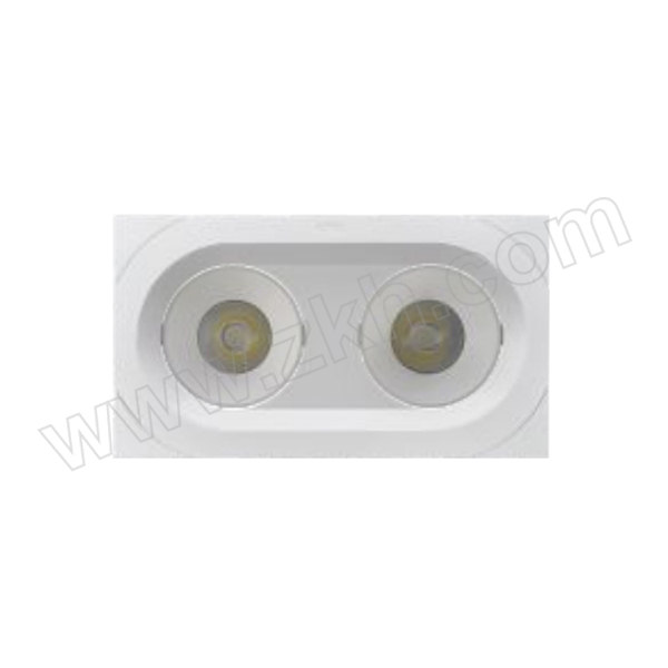 NVC/雷士 格栅射灯 NLED5602AE1 2*5W 5700K/24° 99全塑(椭圆)(整件24) 1个