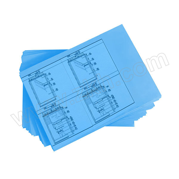 JYS/京研社 工程蓝图纸 JYS00057 A4 80g 500张×8包 蓝图纸 双面 铂金蓝尊享 1箱