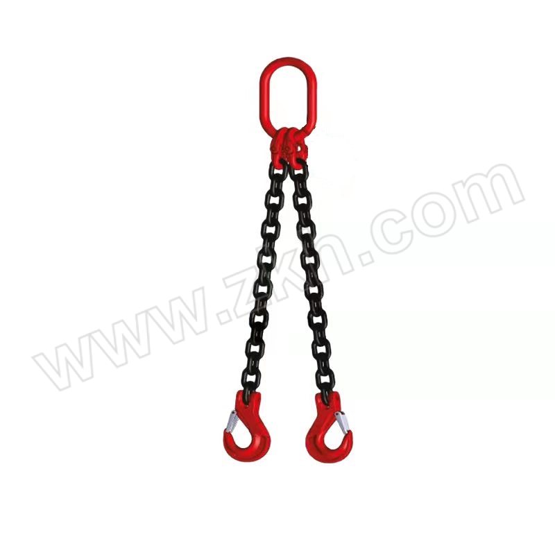 DAYANG/大洋 双肢链条索具 φ12-(0-45°)4.9T-(45-60°)3.5T-3.5M 一套包含长环×1+蝴蝶扣×2+链条×2+羊角钩×2 1套