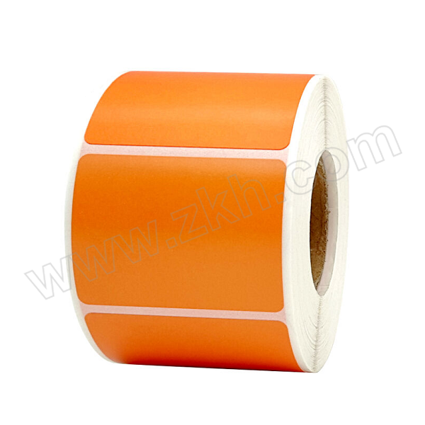ZMZP/卓美臻品 橙色三防热敏纸标签 RM-70mm×40mm×1100pcs 卷芯40mm 单排 1卷