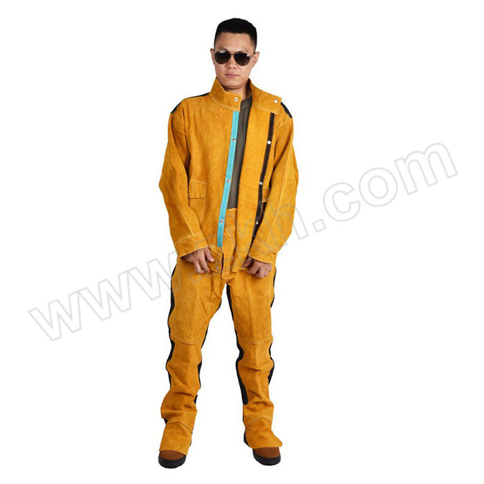 BATTLE TIGER/征战虎 焊工防护服 XY-PY01 2XL 黄色 含上衣×1+裤子×1 不含墨镜 1套