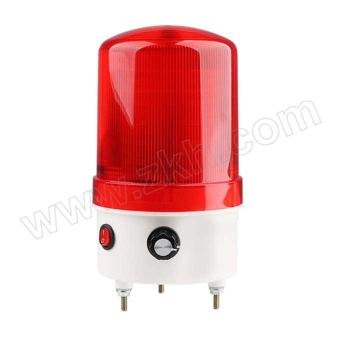 XTX/鑫泰祥 智能声光警示灯 XTX-1102J-Z 带安装支架 LED 音量大小可调 红色 DC12V 110dB 1台