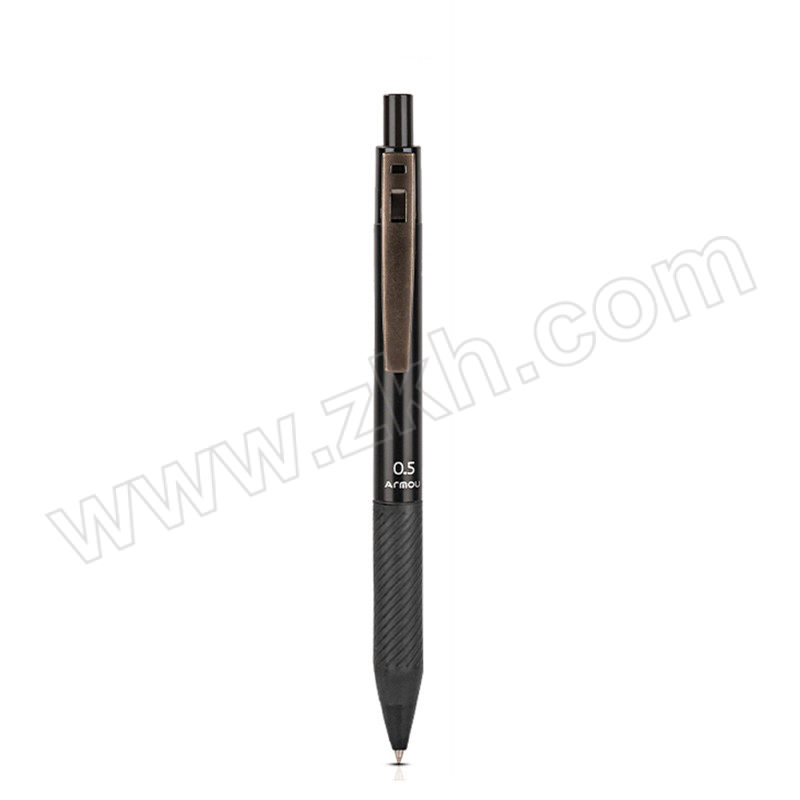 DELI/得力 中性笔 S18 0.5mm 黑色 外观棕色/白色/黑色 颜色随机 12支 1盒