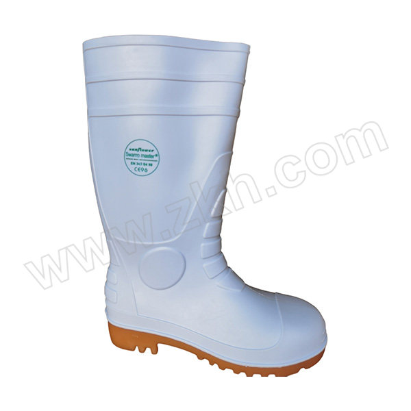 LEVER/莱尔 PVC食品安全靴 SF-2-03 47码 白色 防砸 耐油耐酸碱 1双