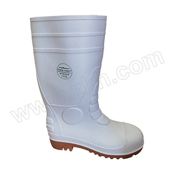 LEVER/莱尔 PVC食品安全靴 SF-2-03 47码 白色 防砸 耐油耐酸碱 1双