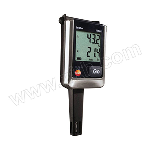 TESTO/德图 温湿度记录仪 testo 175 H1 带有外部(NTC/电容式湿度传感器)包含墙面支架 锁 电池和校准记录 1台