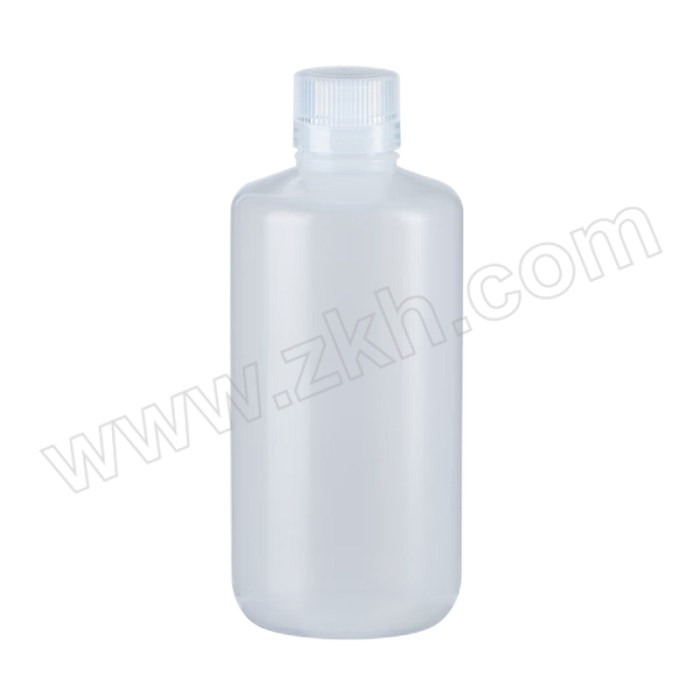 BKMAM/比克曼生物 PP塑料小口试剂瓶 1L 透明 含盖高度215mm 瓶身直径90.14mm 瓶口直径27.7mm 1个