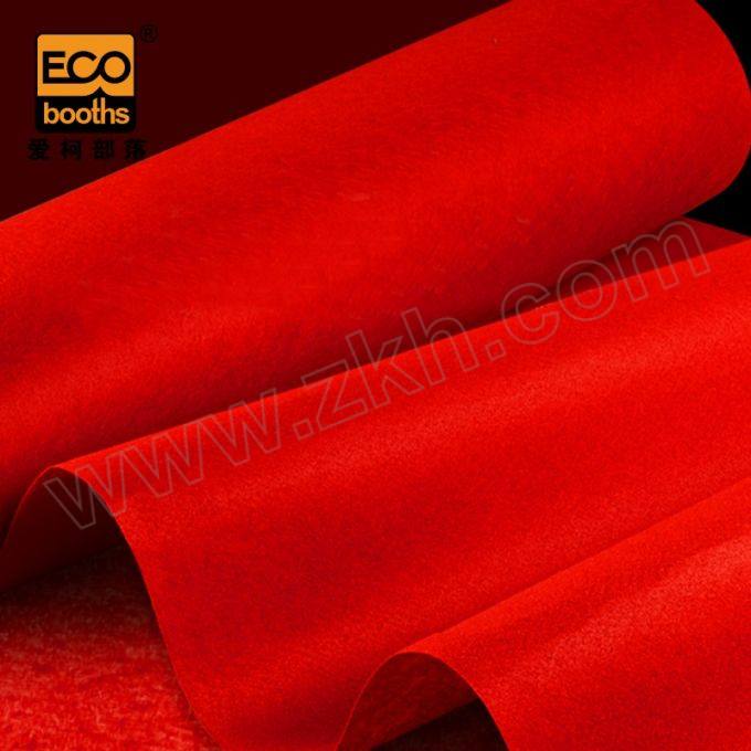 ECOBOOTHS/爱柯部落 普通款一次性红地毯 DKZG-3 100×1.5m 厚3mm 不压边 1卷