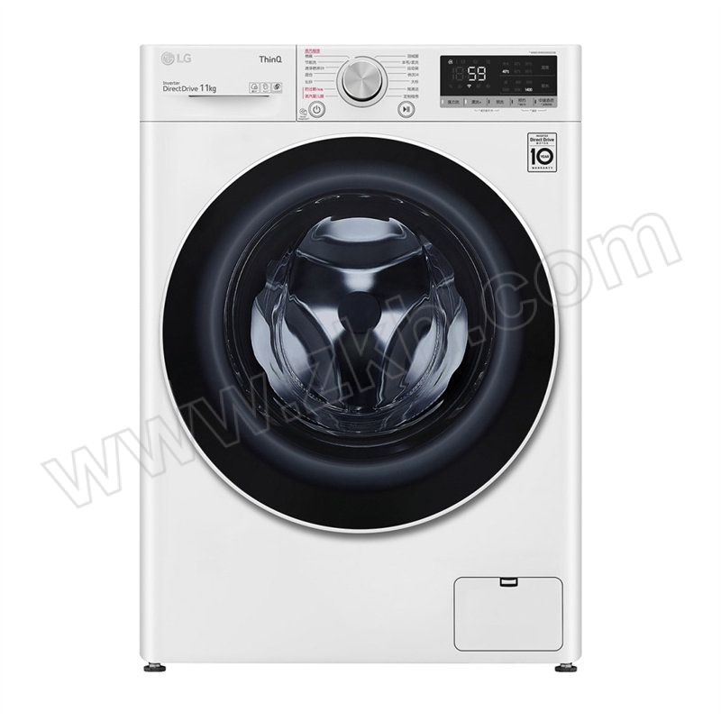 LG 蒸汽除菌14min快洗家用全自动滚筒洗衣机 FY11WX4 11kg 超薄大容量 白色 含基础安装 1台